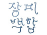 I will write a pretty beautiful Korean alphabet.