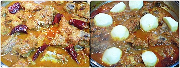 매운 돼지 갈비찜
