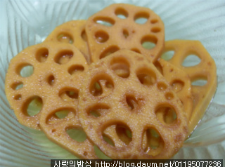 내마음의 발우공양! 새콤달콤 연근삼색꽃초절임