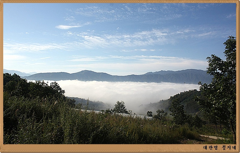 (양구 해안면) 구름속에 가려진 펀치볼 마을...