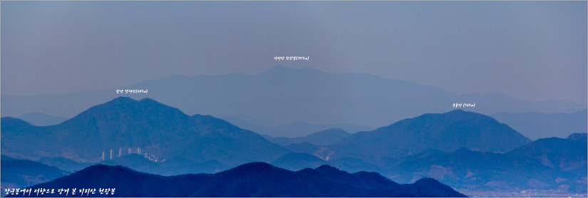 부산 금정산 조망도