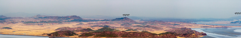 김포 문수산 조망도