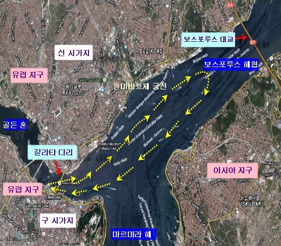 [터키 이스탄불] 보스포루스해협 유람선, 돌마바흐체궁전