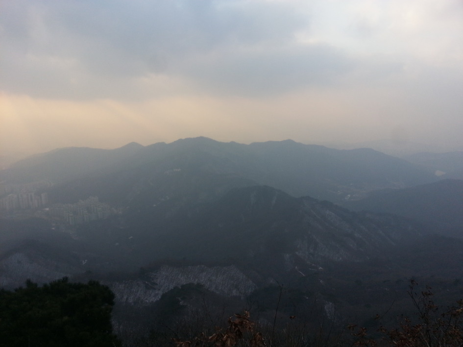 아듀~~~ 해넘이 산행 천마산(812m)에서...