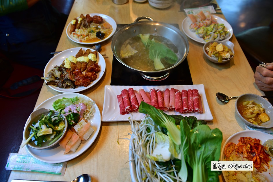 용인맛집 곰솔마루본점 샤브샤브&샐러드바 