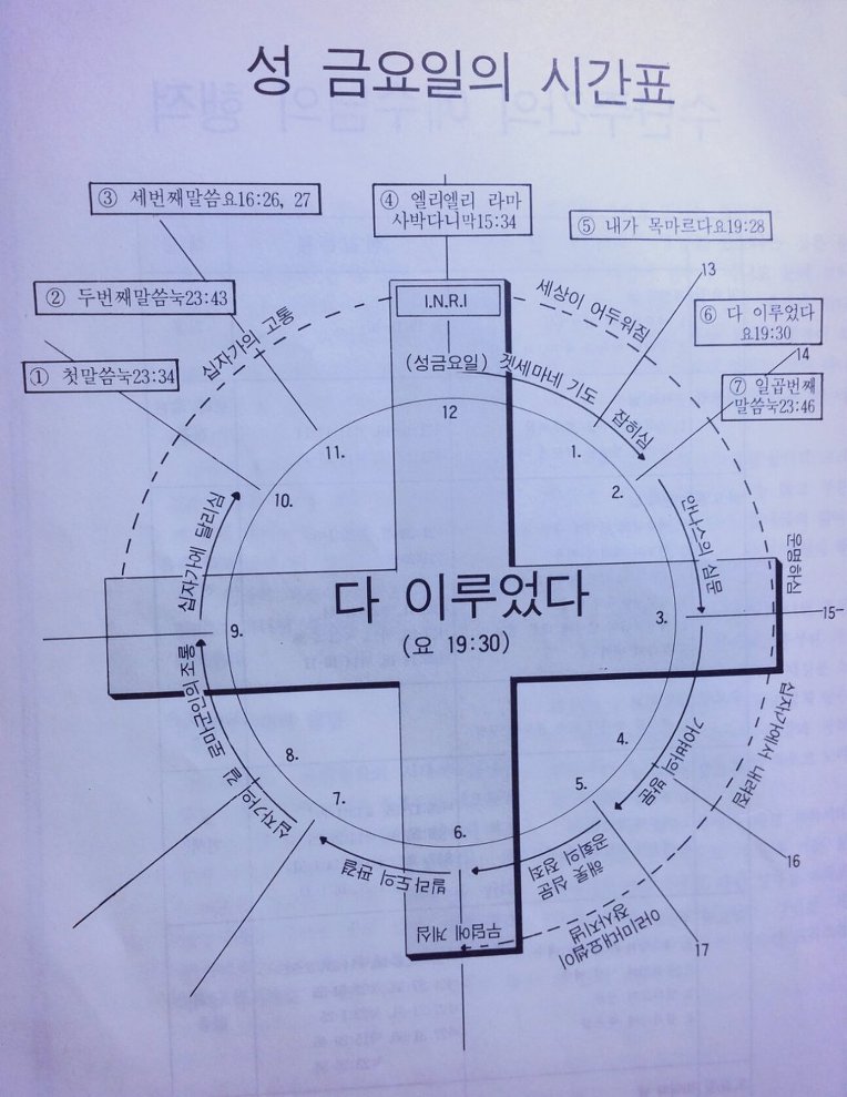 성 금요일의 시간표
