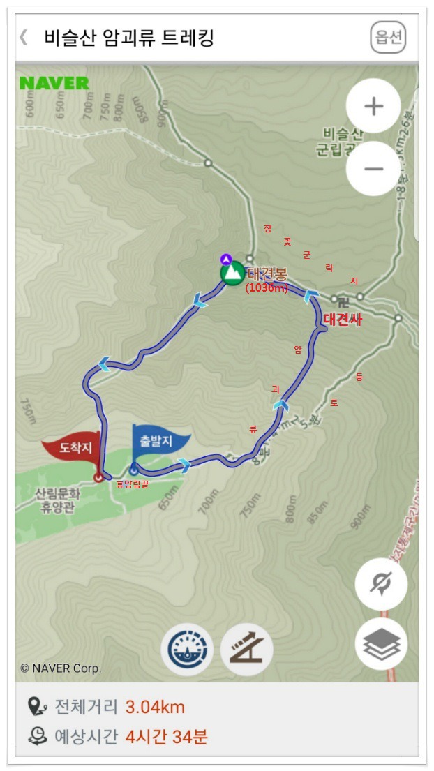 비슬산(琵瑟山) 암괴류((岩塊流) 트레킹
