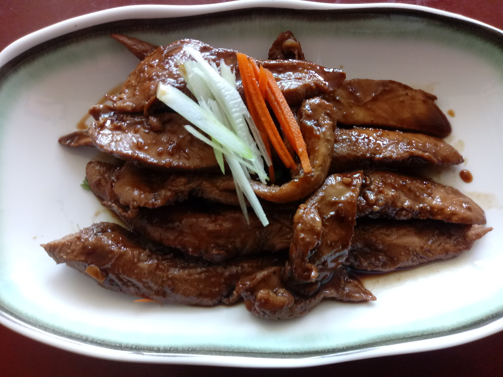 오리안심장조림